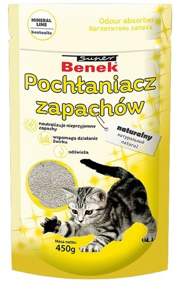 Super Benek Pochłaniacz zapachów naturalny worek 450g Super Benek Pochłaniacz zapachów naturalny worek 450g
