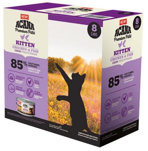Acana Cat Premium Pate Kitten Chicken & Fish puszka 85g Acana Cat Premium Pate Kitten Chicken & Fish puszka 85g