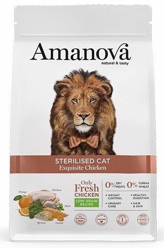 Amanova Cat Sterilised Exquisite Chicken - kurczak 1,5kg Amanova Cat Sterilised Exquisite Chicken - kurczak 1,5kg